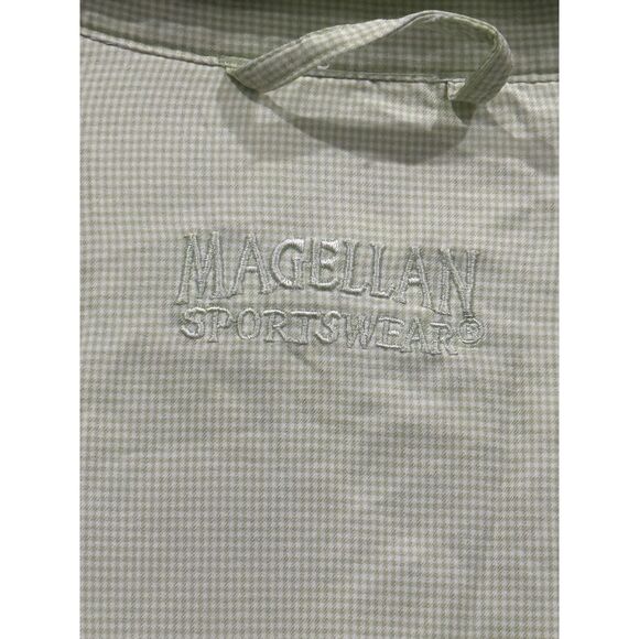 Magellan Sportswear Shirt Mens Medium Green Fishing Vented Mesh Button Down - Picture 7 of 7